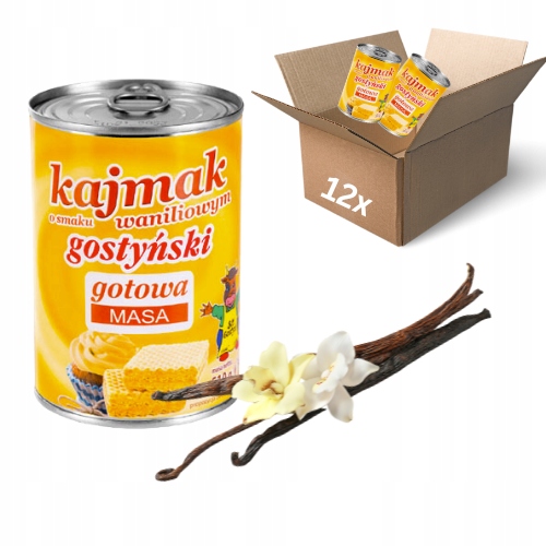Levně 12 x Kajmak gostinská hmota 510 g vanilková na palačinky, vafle, oplatky