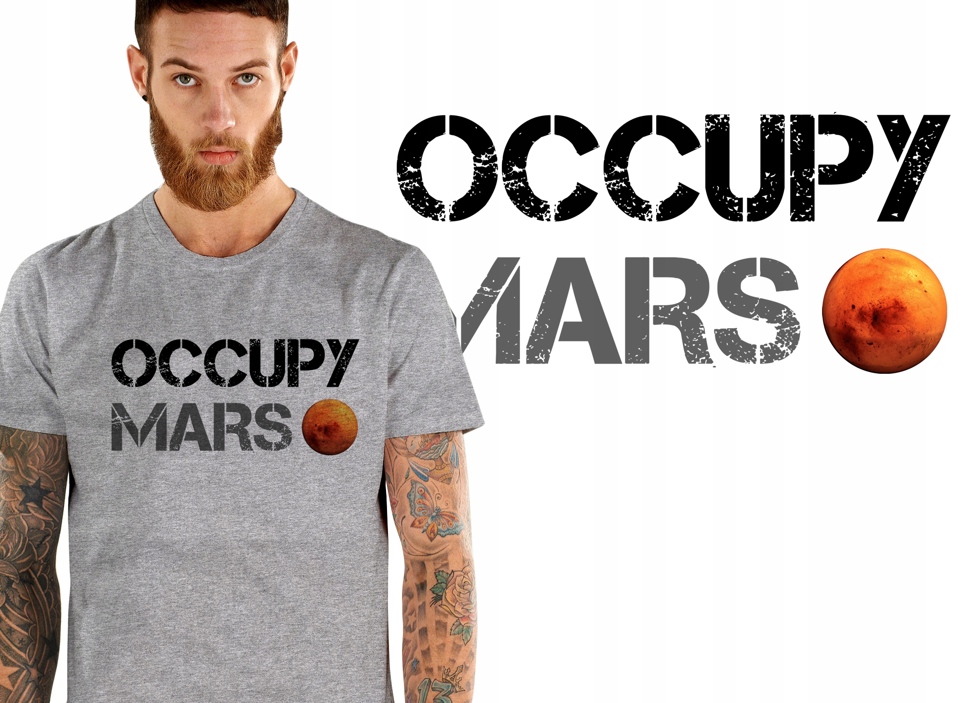 

Occupy Mars Zająć Marsa Elon Musk Koszulka Męska M