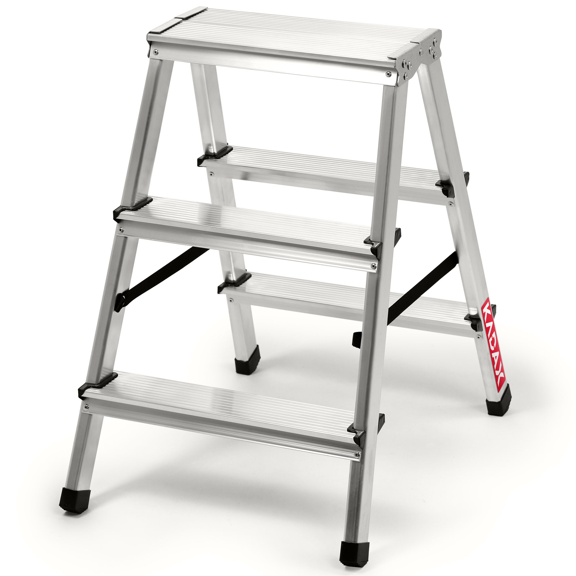 TABORET SKŁADANY PODEST DRABINKA 59cm ALUMINIOWY 3 STOPNIE 125kg Stan opakowania oryginalne