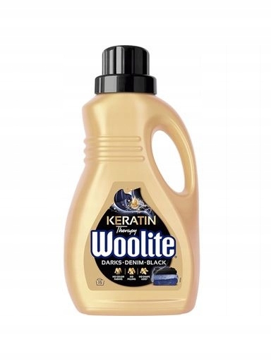 Levně 4X Woolite Tekutý prací prostředek s keratinem Denim Black černý 900 ml