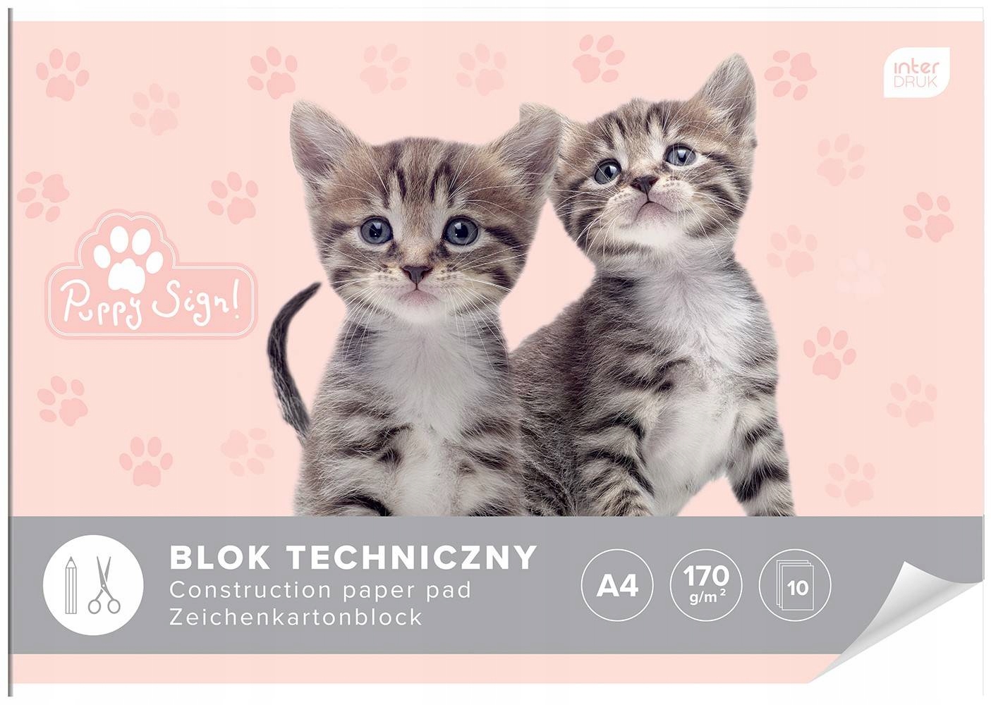

Blok Techniczny A4 10 kartek Biały 170g