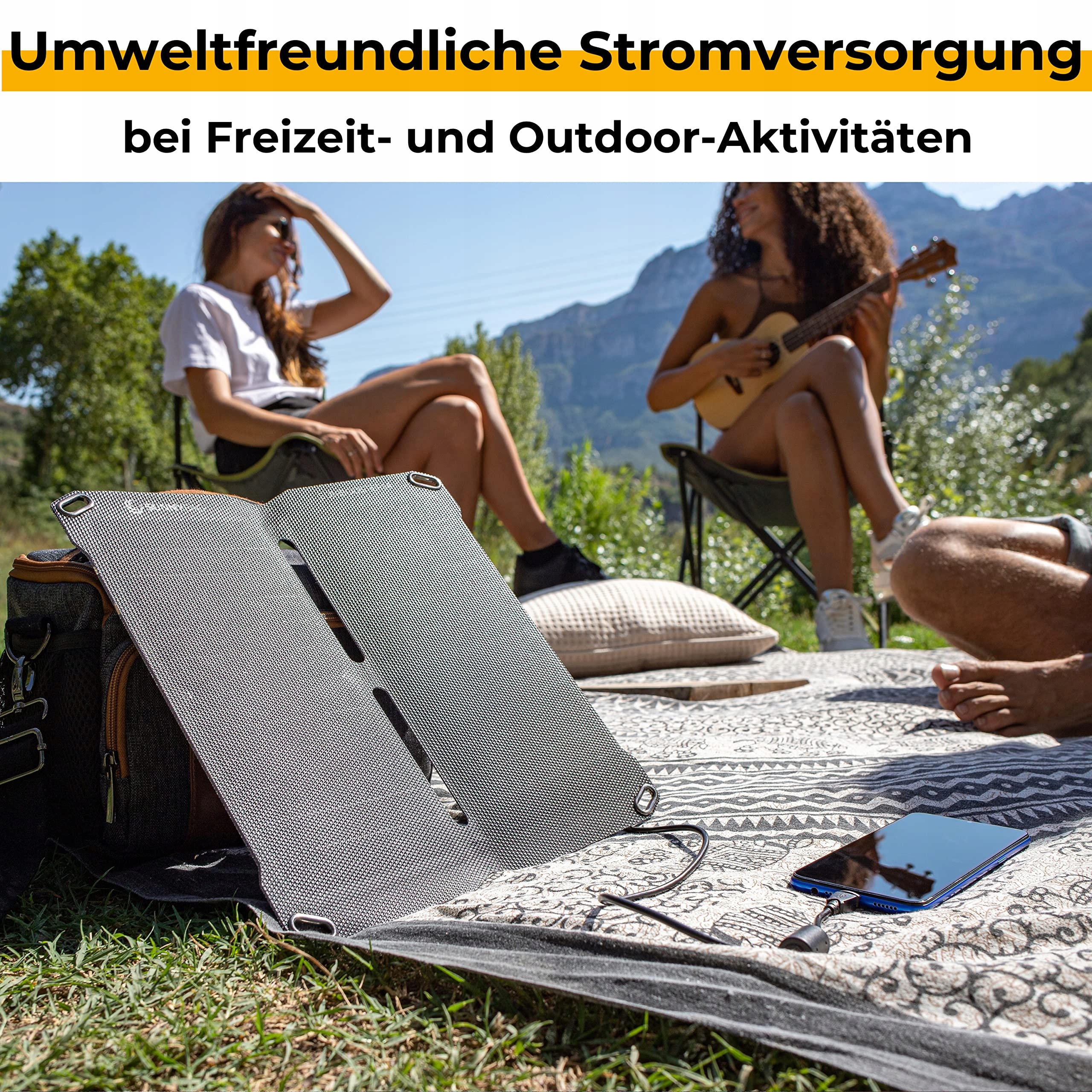 SUNNYBAG Solarladowarka 14W Faltbar Wodoodporna 2xUSB Outdoor Camping — miniatura 2