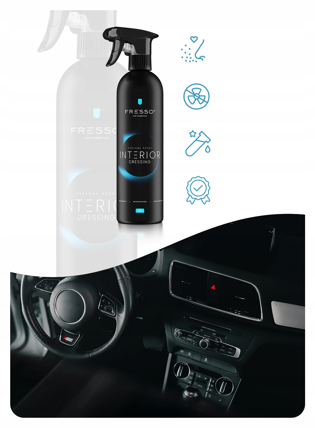 do PLASTIKÓW gumy FRESSO Interior Dressing 1L Producent Fresso