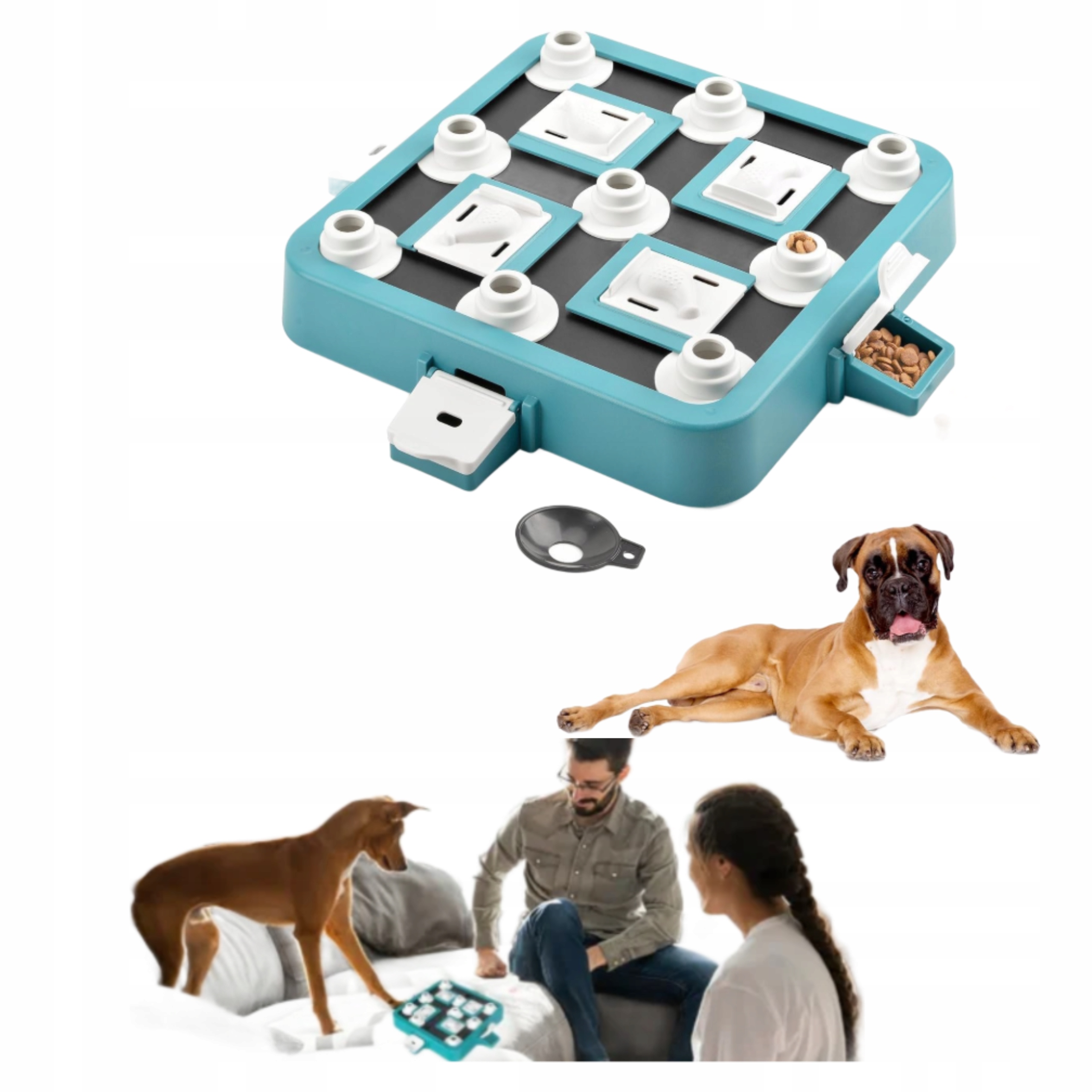 Levně Hračka Pro Psy Puzzle 3v1 Inteligentní interaktivní Iq Dávkovač Na Nude