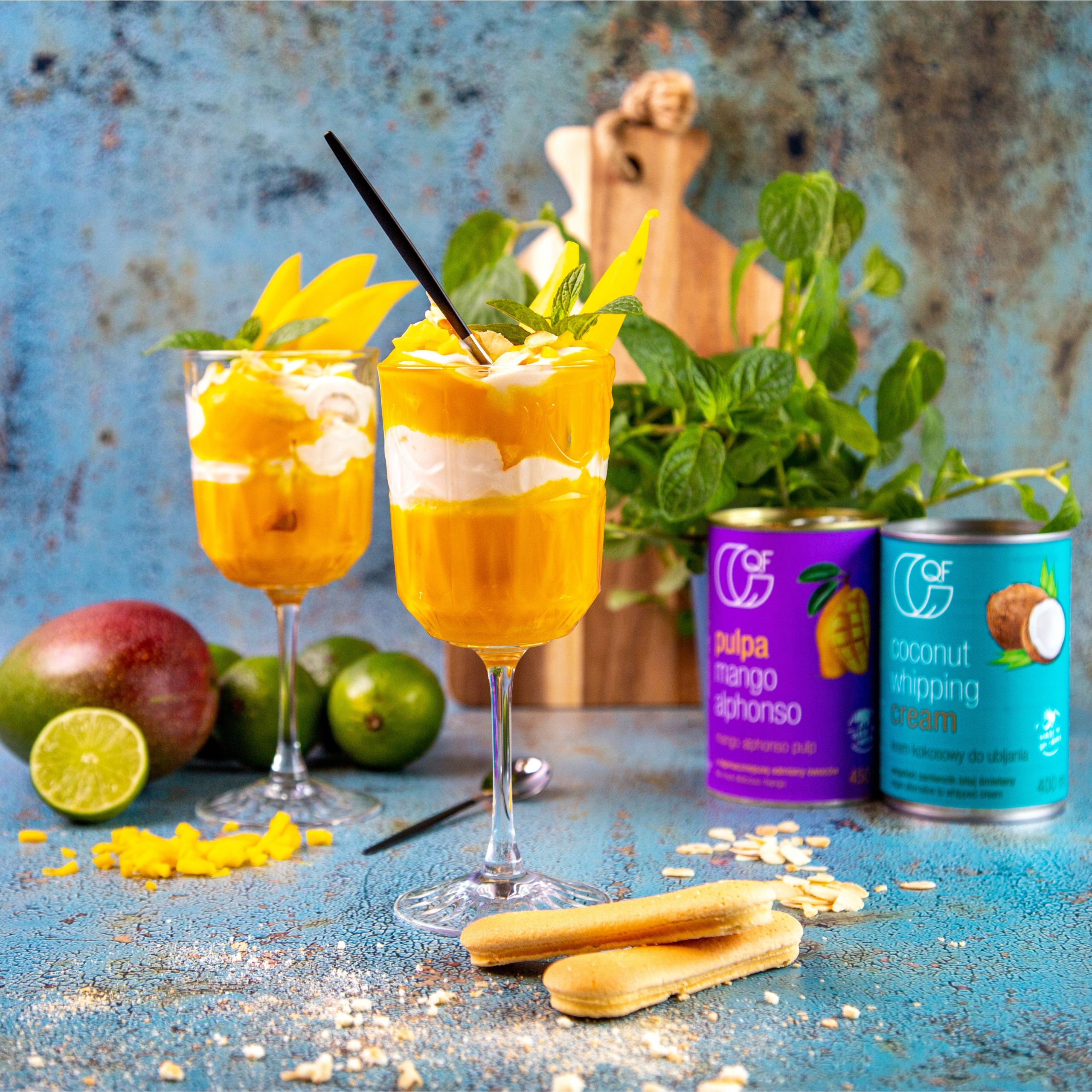 Pulpa z mango Alphonso 850g Mango Pulp Marka QF