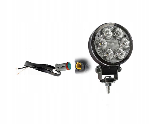 Led pracovní lampa, soustředěný světelný tok, zásuvka Deutch Stecker s konektorem