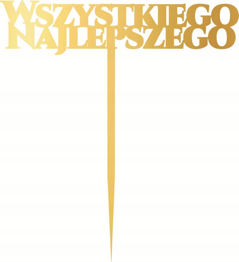 LUSTRZANY TOPPER NA TORT ZŁOTY SREBRNY LUSTRO