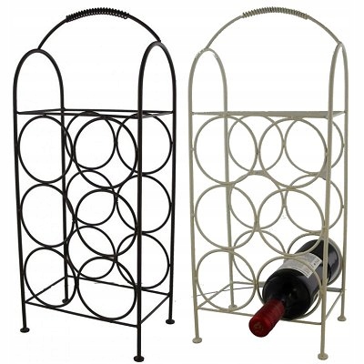

Stojak na wino metalowy 6 butelek 22x52
