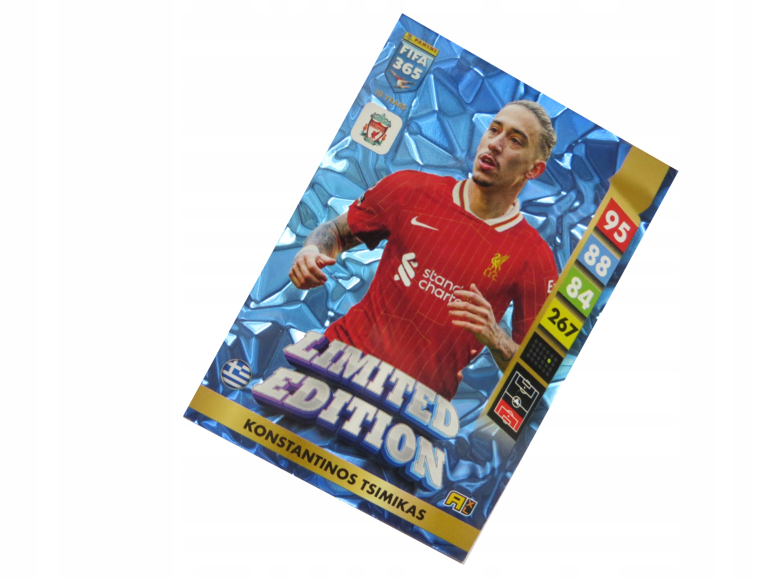 Panini Fifa 365 2025 Mała Karta Limited Konstantinos Tsimikas Liverpool