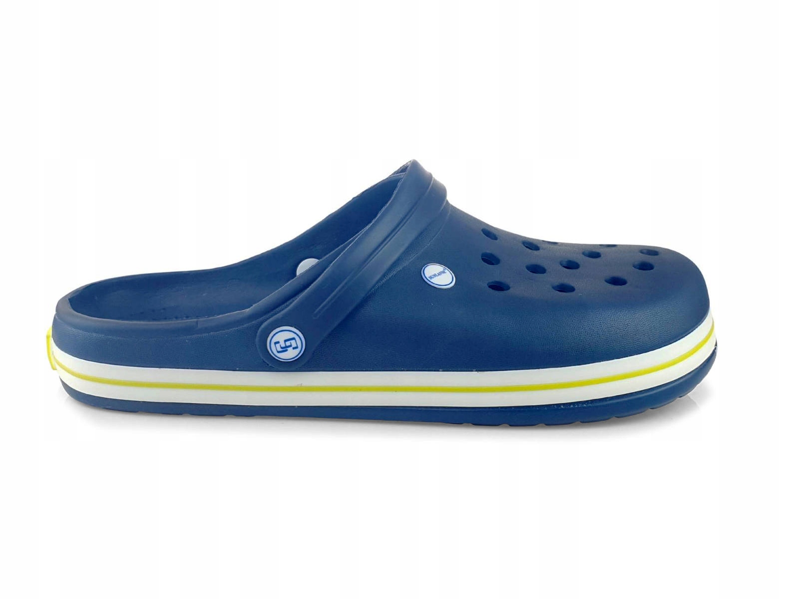 Klapki męskie ogrodowe kroksy chodaki Granatowe / Zielone 50