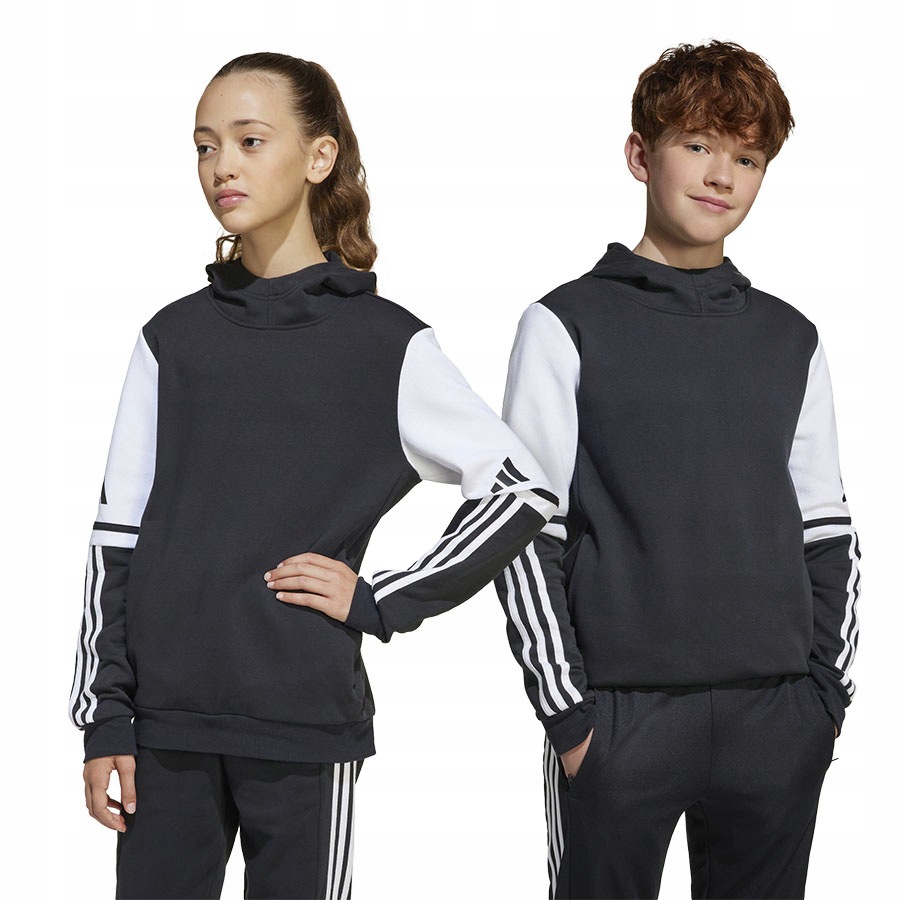 Mikina s kapucí adidas Squadra 25 černá JE2768 vel. 176 cm