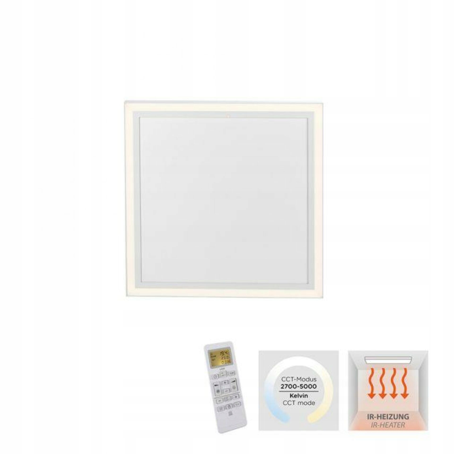 Led lampa, ohrievač, žiarič, stropný panel s vykurovaním Diaľkový Ovládač