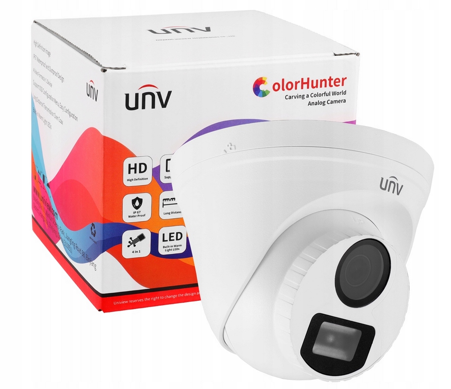 Hd kamera Uniview 5Mpx 4v1 2.8mm Ir 20m IP67 UAC-T115-F28 Cctv