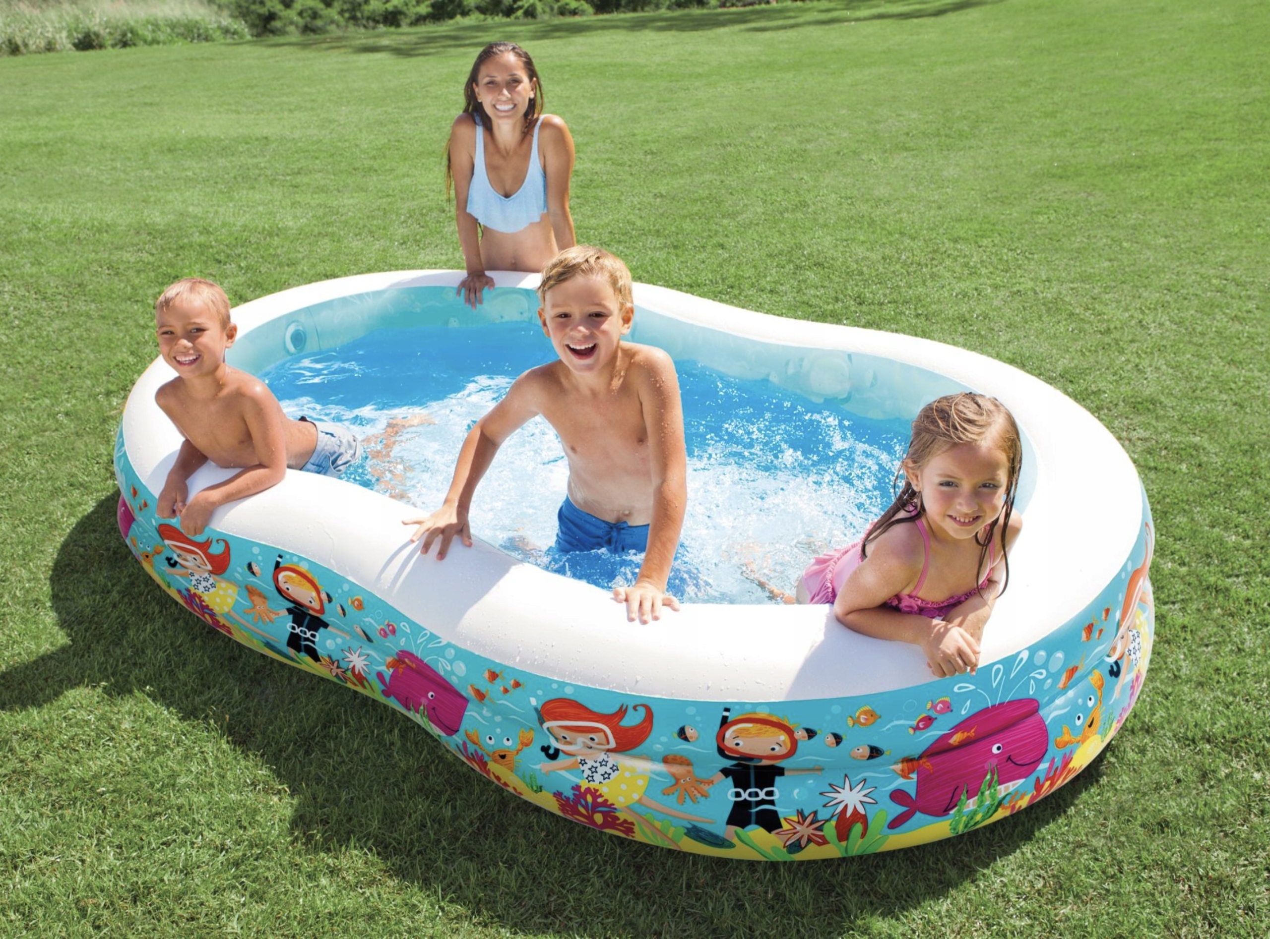 Intex basen dmuchany owalny 262x160cm duży solidny i dla dzieci