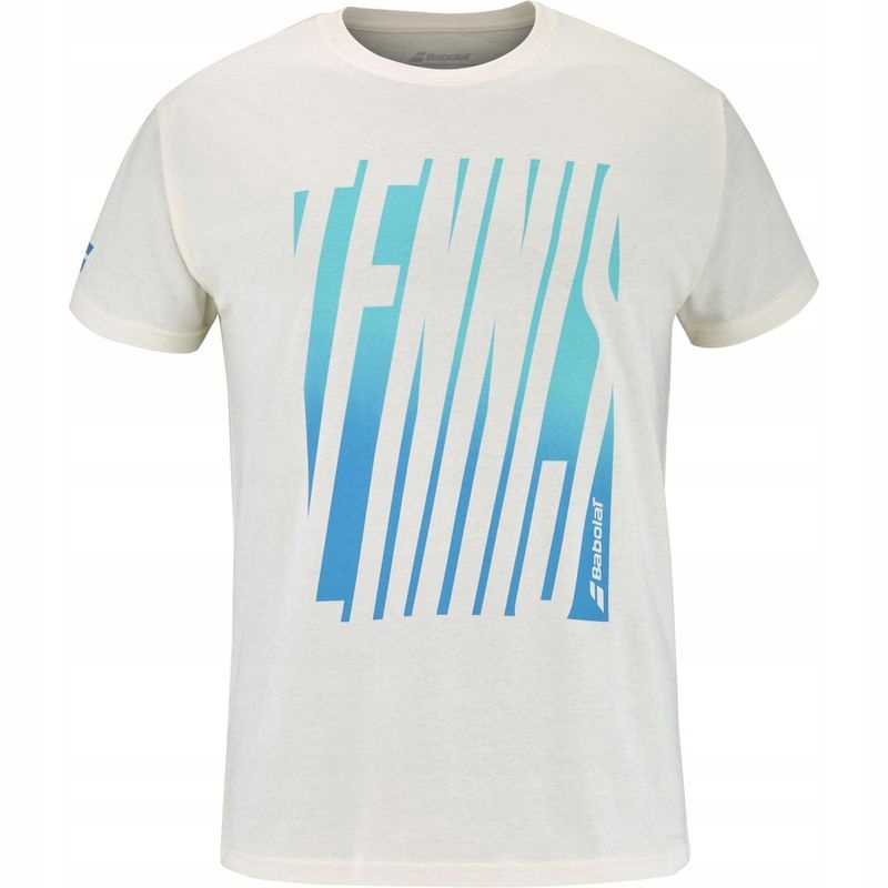 Pánské Tenisové Tričko Babolat Exercise Message Tee Men Cannoli Cream L