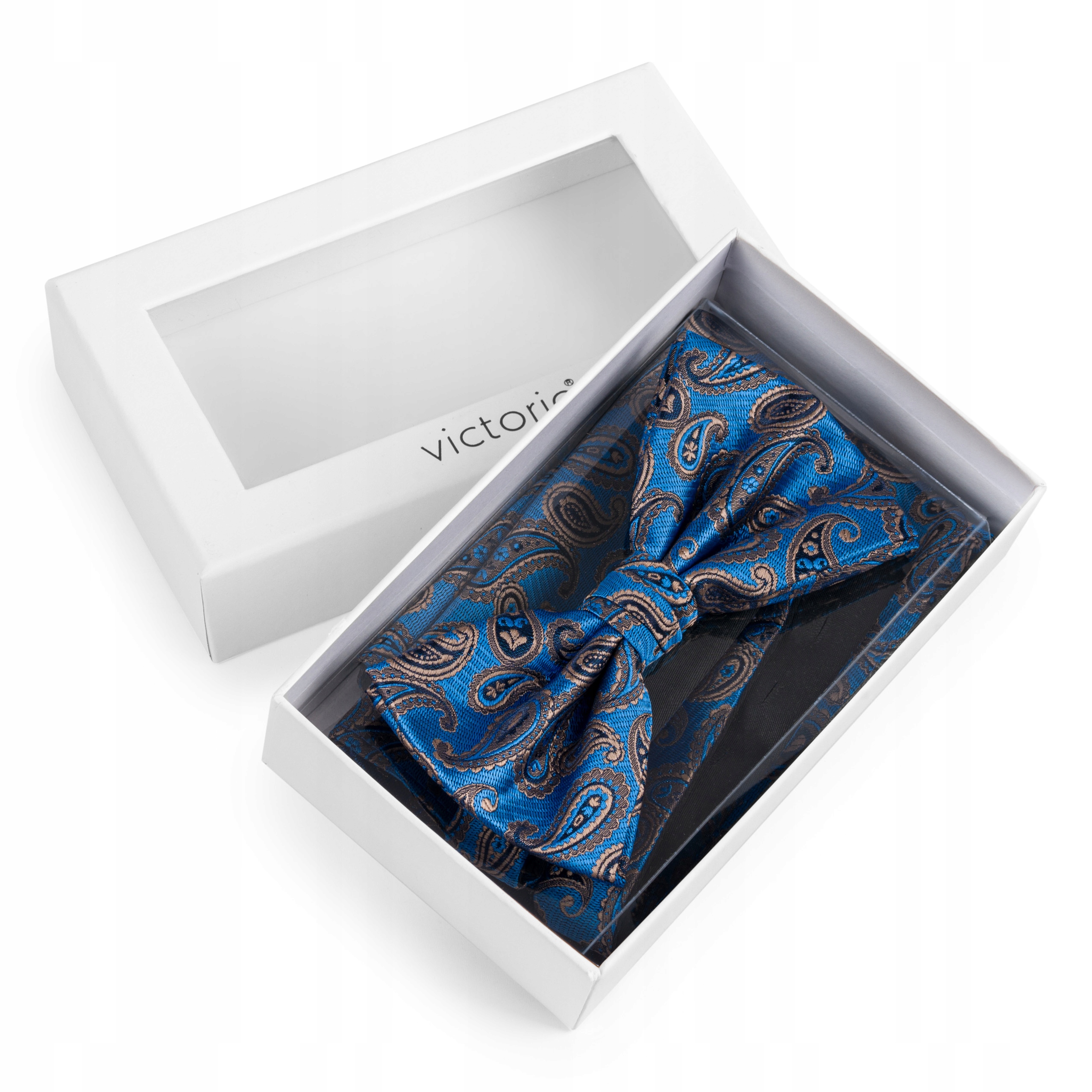 Mucha męska z poszetką ZESTAW mucha + poszetka MIKROFIBRA we wzory