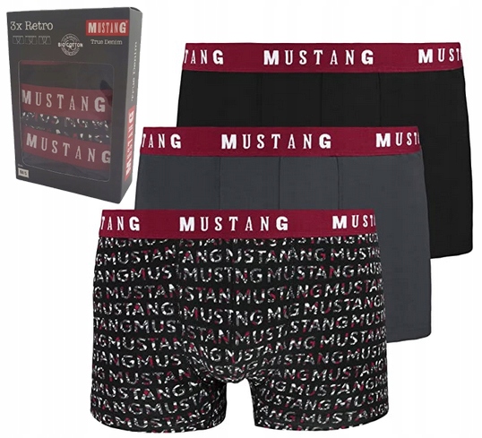 

Mustang Bokserki Majtki Bawełna 3PAK XXL