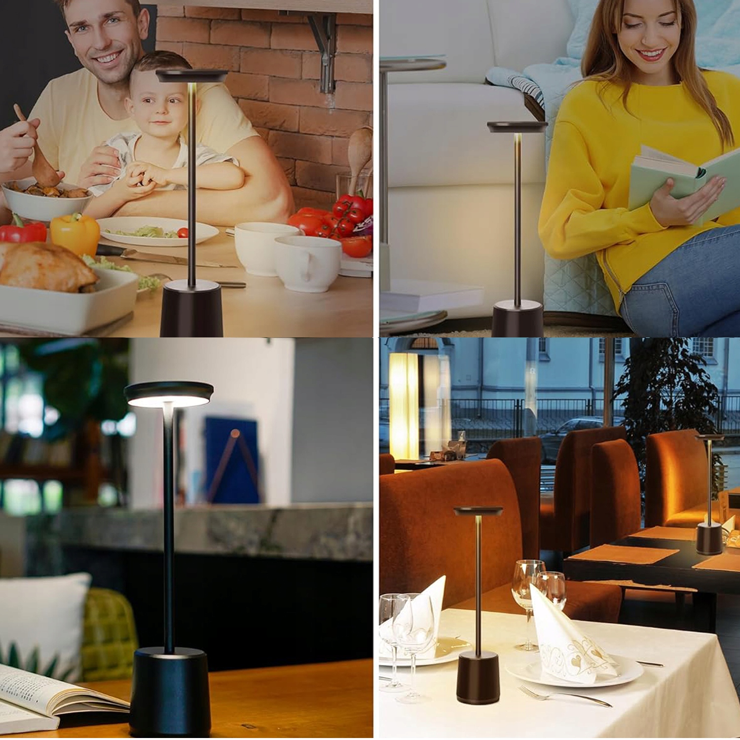 LAMPA STOŁOWA DO CZYTANIA NA ŁÓŻKU LAMPKA BIURKOWA NOCNA DOTYKOWA LED Styl klasyczny