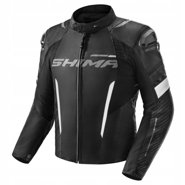 Motocyklová bunda Shima Solid 2.0 Men Jkt Blk/wht XL
