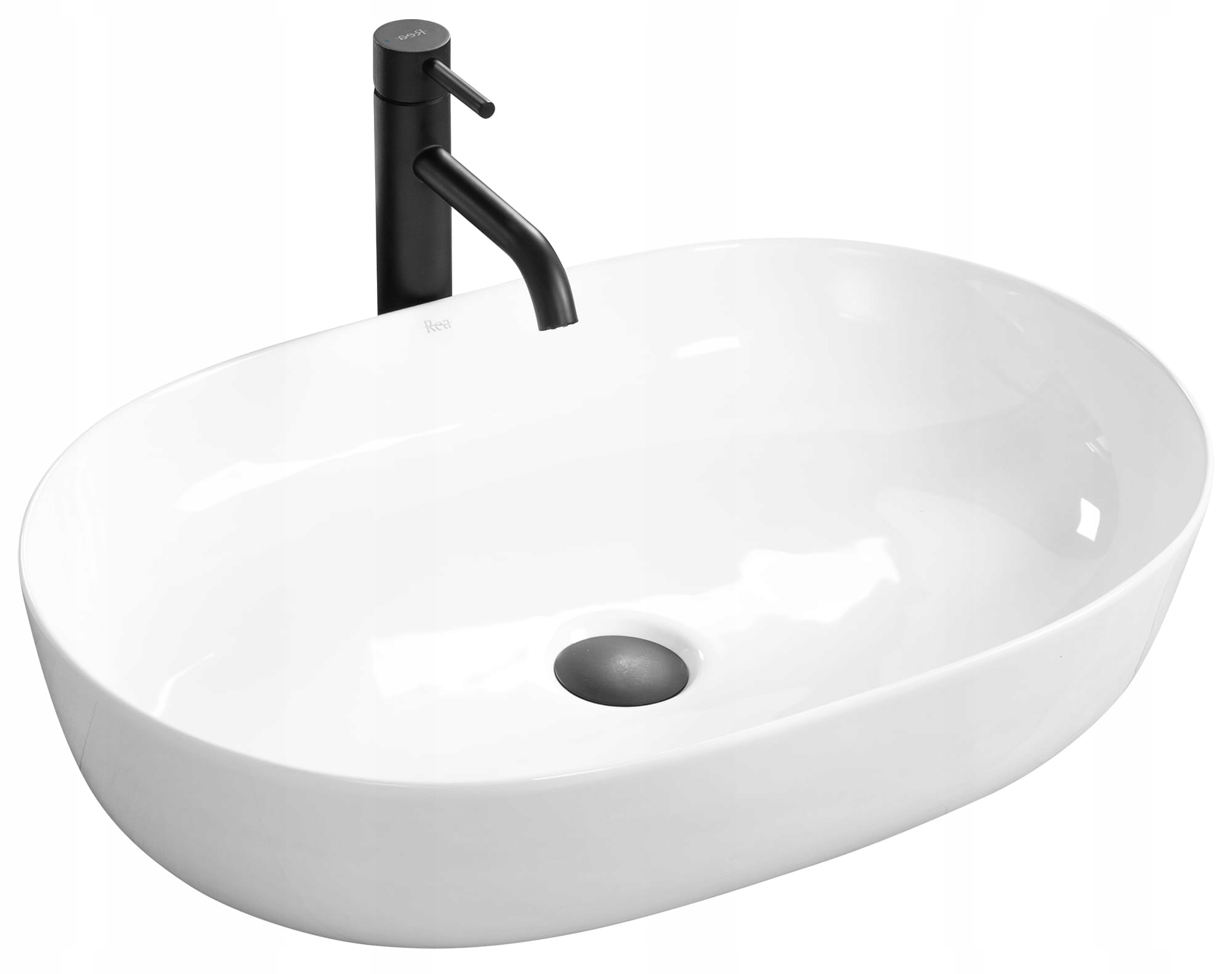 

Umywalka Cleo 61x41 biała nablatowa ceramiczna
