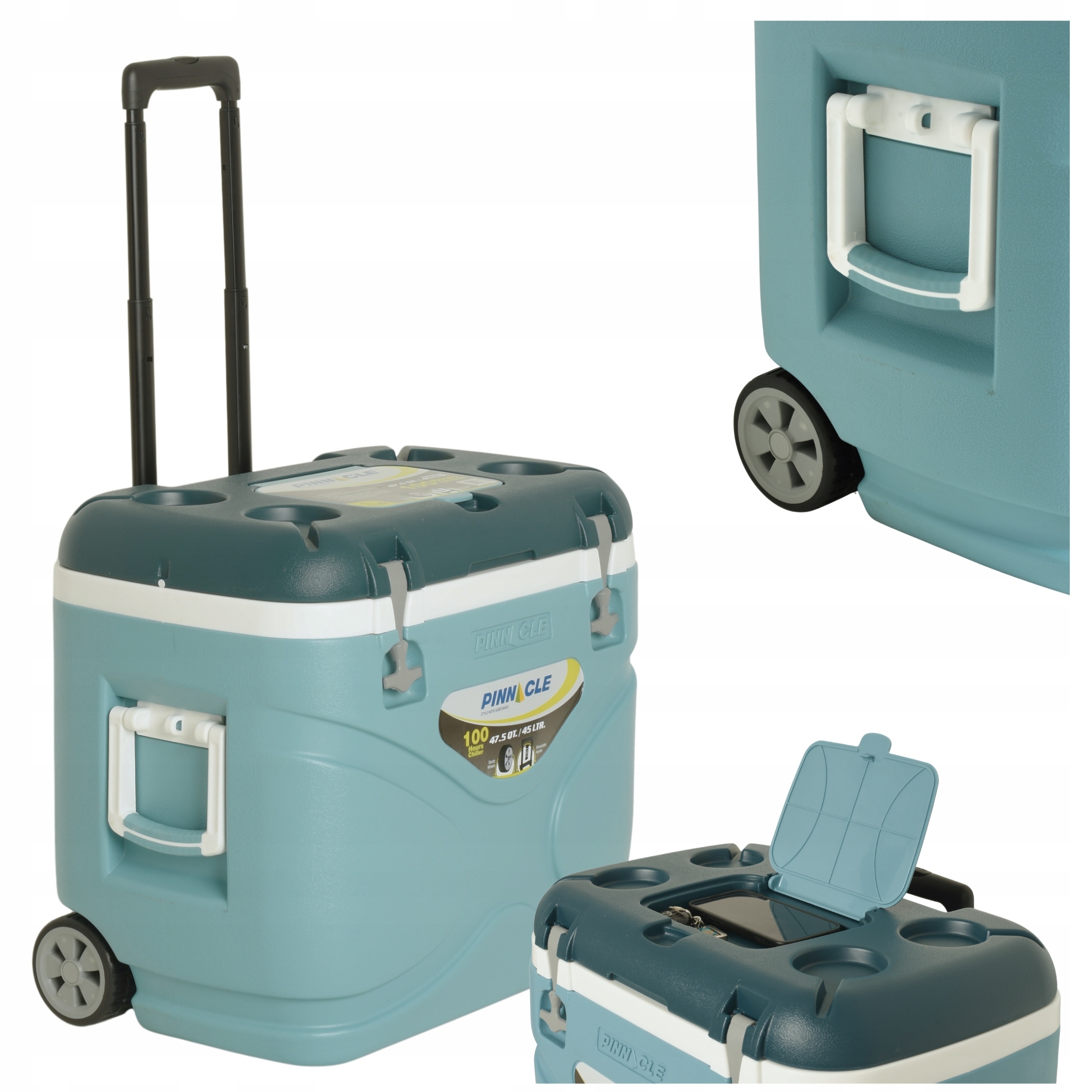 Pinnacle Turistická lednička 45 l s kolečky pro vložky TPX3012 Velká modrá