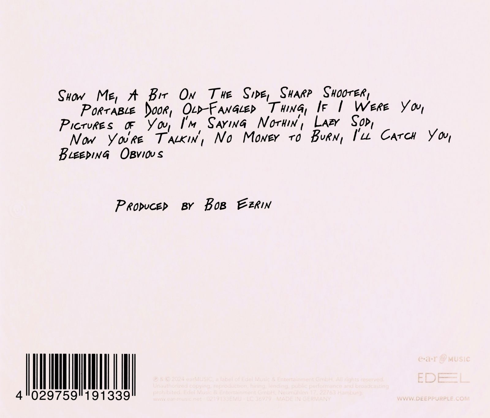 DEEP PURPLE: =1 (CD) Stan opakowania oryginalne