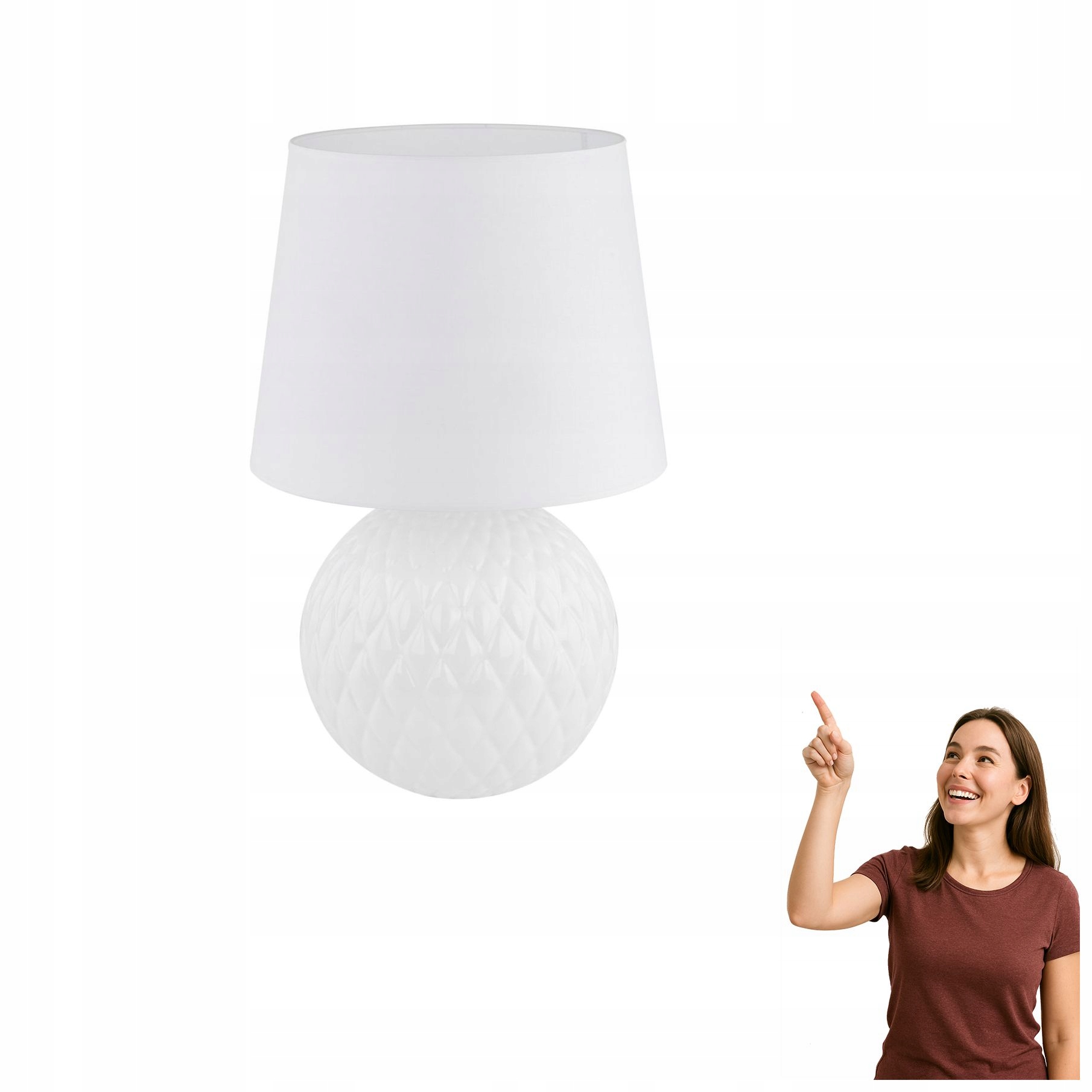 Nočná stolová lampa Santana White 16046 Tk Lighting