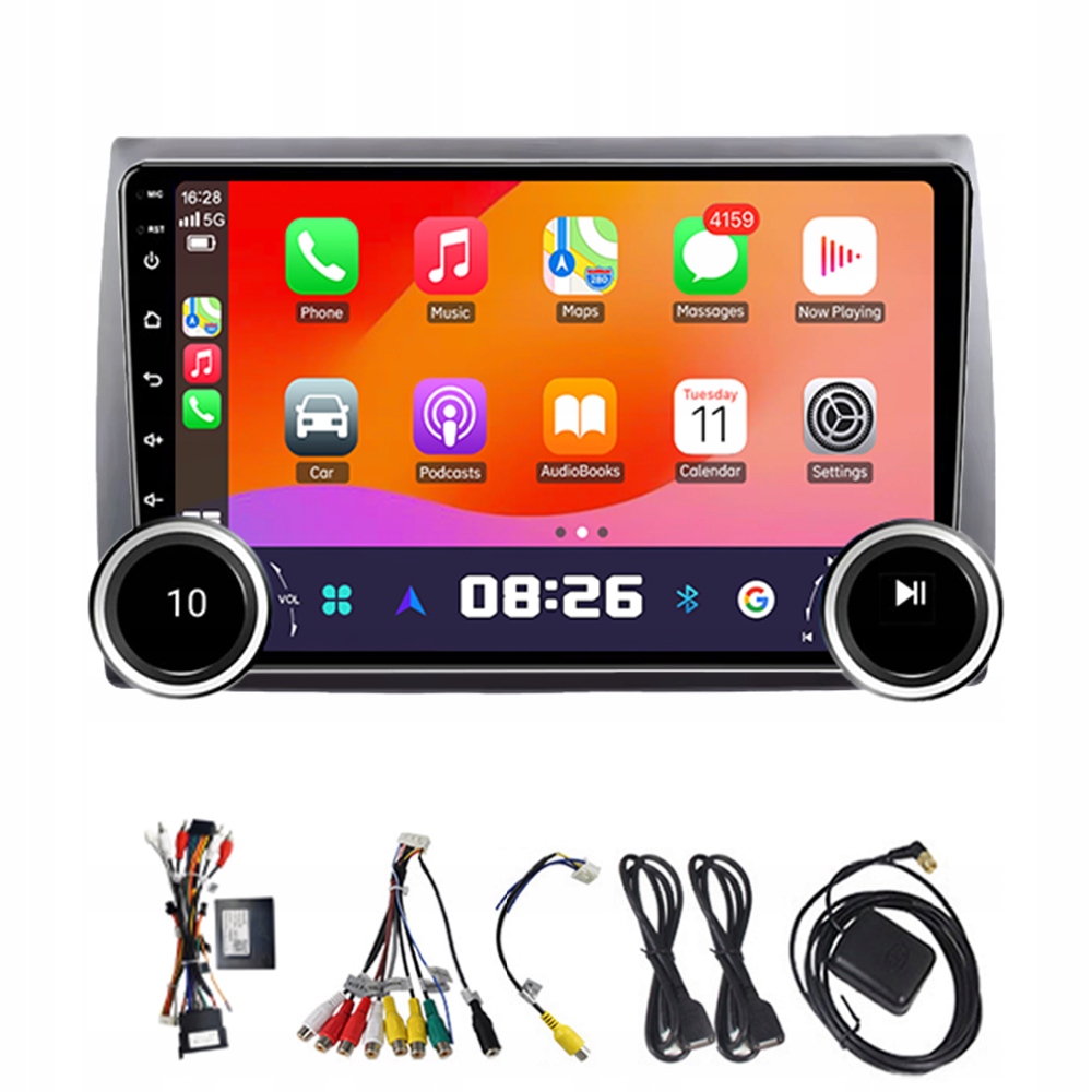 2DIN Android 13 Autorádio pro Fiat Stilo 2001-2010 s CarPlay, Gps, Rds a 4G, 64GB