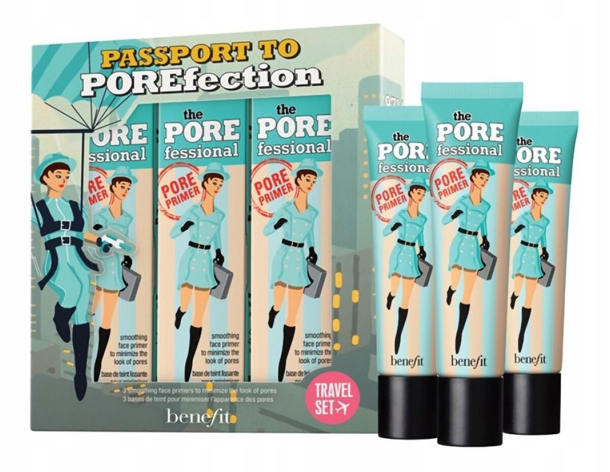 Benefit Passport to Porefection Face Primer Trio Sada podkladových bází pod make-up