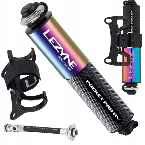 Ruční pumpička Lezyne Pocket Drive Pro Hv 90 Psi Neo Metallic