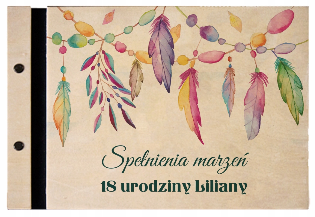 

Drewniany Album na 18 20 30 40 urodziny