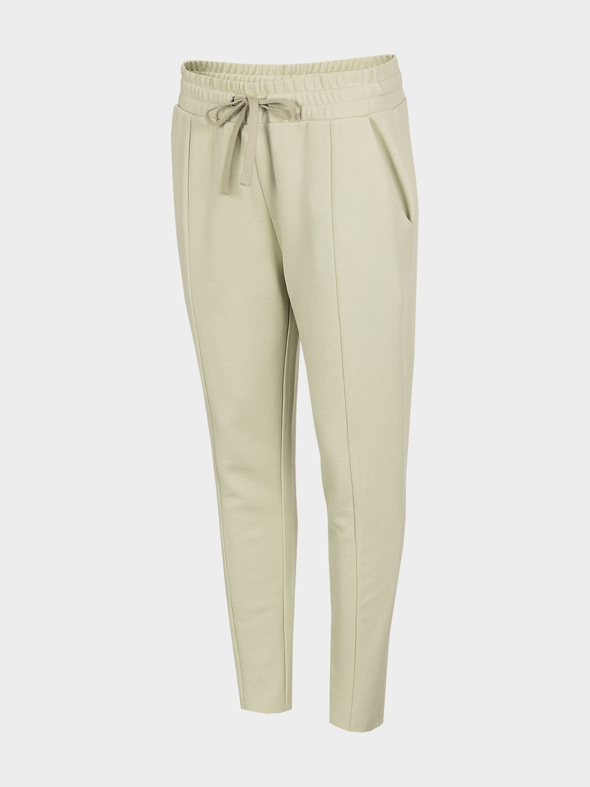 MODNE SPODNIE DRESOWE Z WYSOKIM STANEM PODWÓJNA BAWEŁNA ZIELEŃ S Marka Outhorn