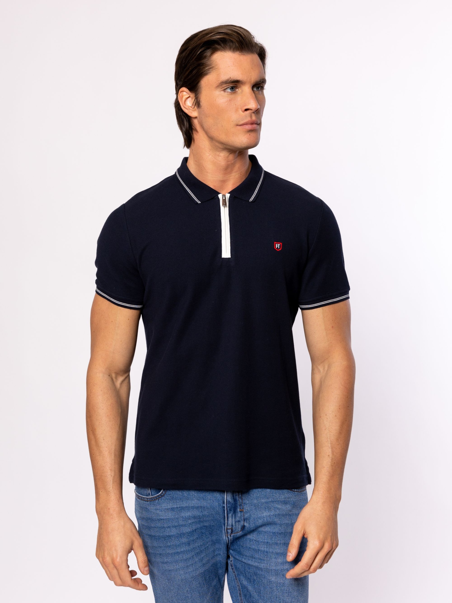 Heavy Tools Pánské Tričko Polokošile Tričko Divide Navy Tmavě Modré M