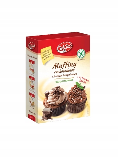 Levně 4 x Celiko čokoládové muffiny s pudinkovým krémem 310 g