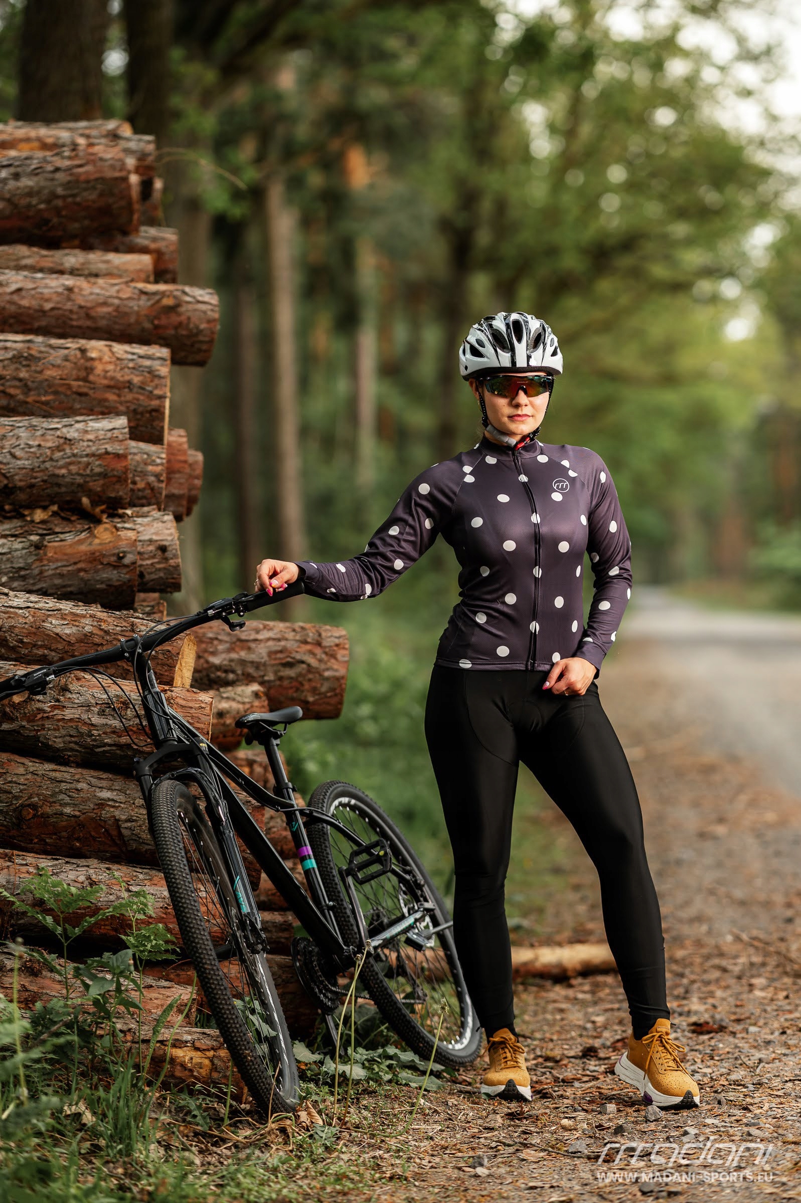 Madani: koszulka rowerowa Dots, r. XL Materiał dominujący poliester