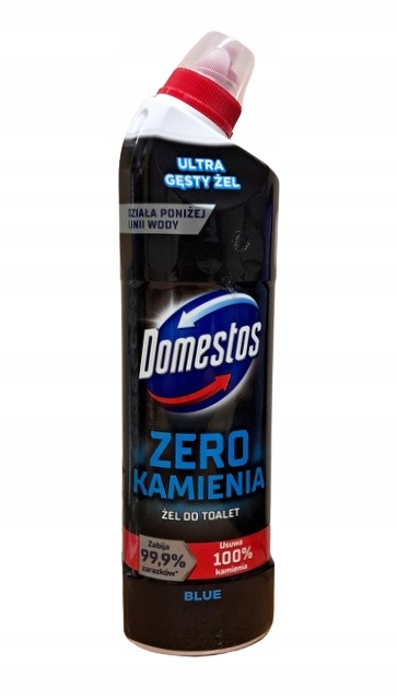 Domestos Zero Kamienia żel do czyszczenia toalety wc Blue 750 ml