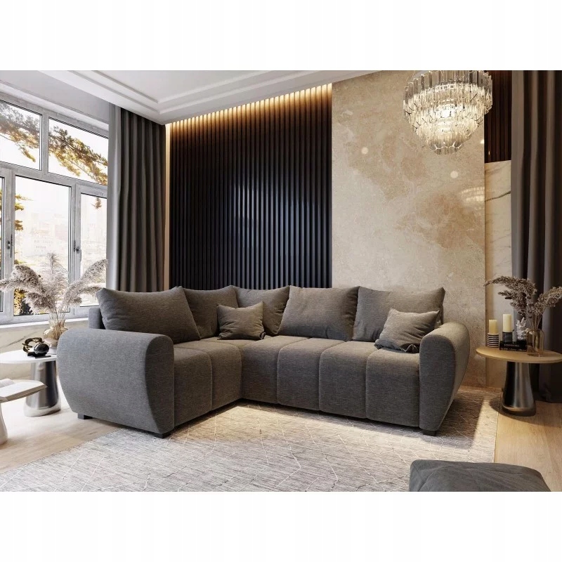 Rohová Sedací Souprava Madison L Rohová Pohovka funkce spaní moderní Kontejner rohová sedačka