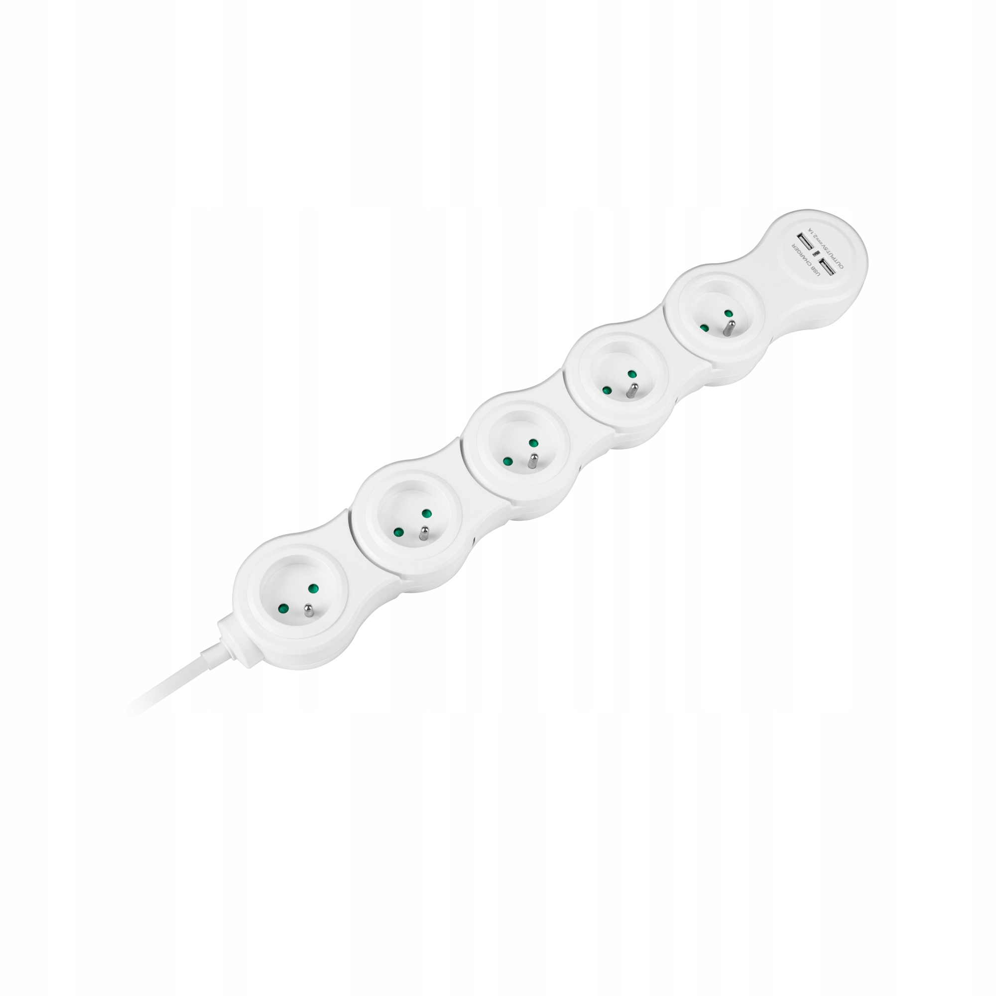 Przedłużacz sieciowy (snake) Rebel , 5 gniazd, przewód 1,5m Marka Rebel