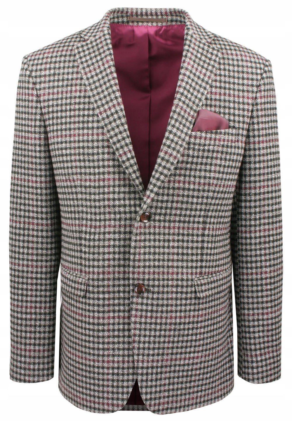 Pánské Sako vlněné sako, víkendové Men'sfield jemná mřížka 108/188