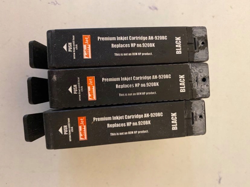 HP WKŁAD TUSZ 920 CD971A BLACK zamiennik PUSTY