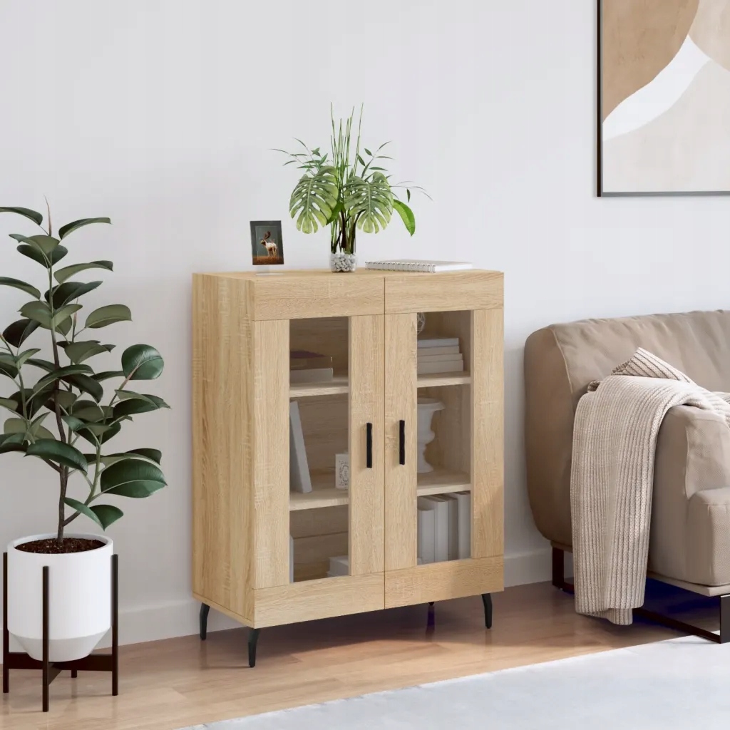 vidaXL Příborník dub sonoma 69,5 x 34 x 90 cm kompozitní dřevo