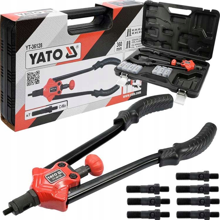 

Nitownica ręczna do nitonakrętek M3-M12 Yato 36128