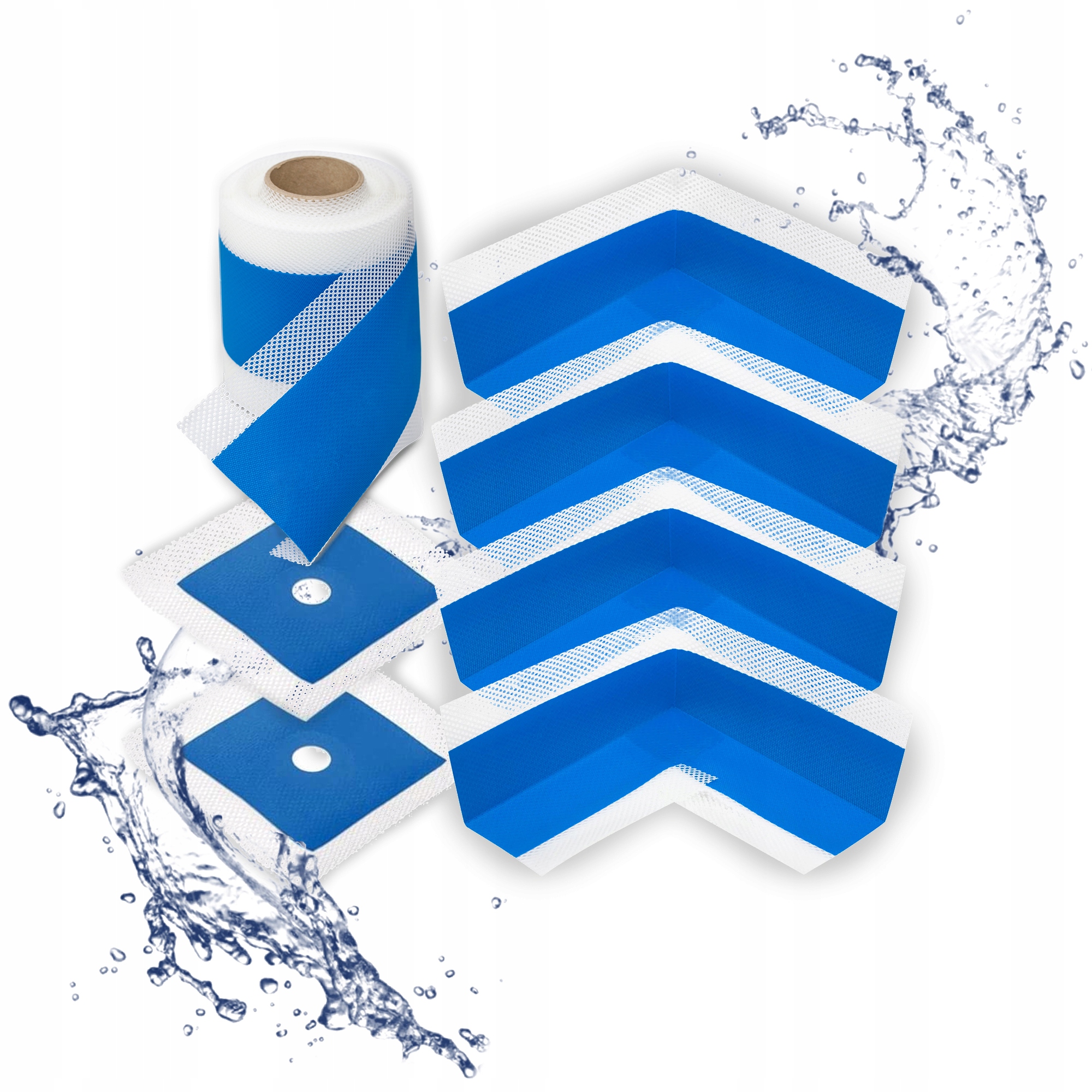 Zestaw do hydroizolacji Hydroizolacja łazienki narożniki mankiety Taśma 10m