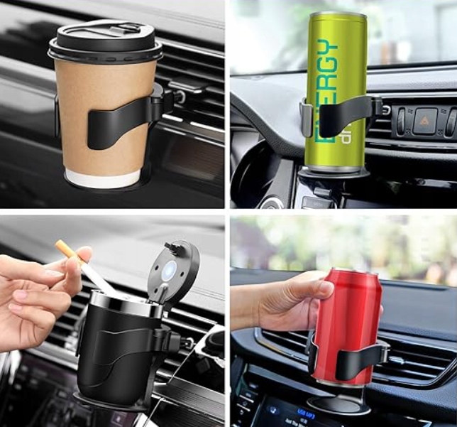 SAMOCHODOWY UCHWYT NA KUBEK NAPÓJ DO SAMOCHODU DO KRATKI NAWIEWU Rodzaj na kubki