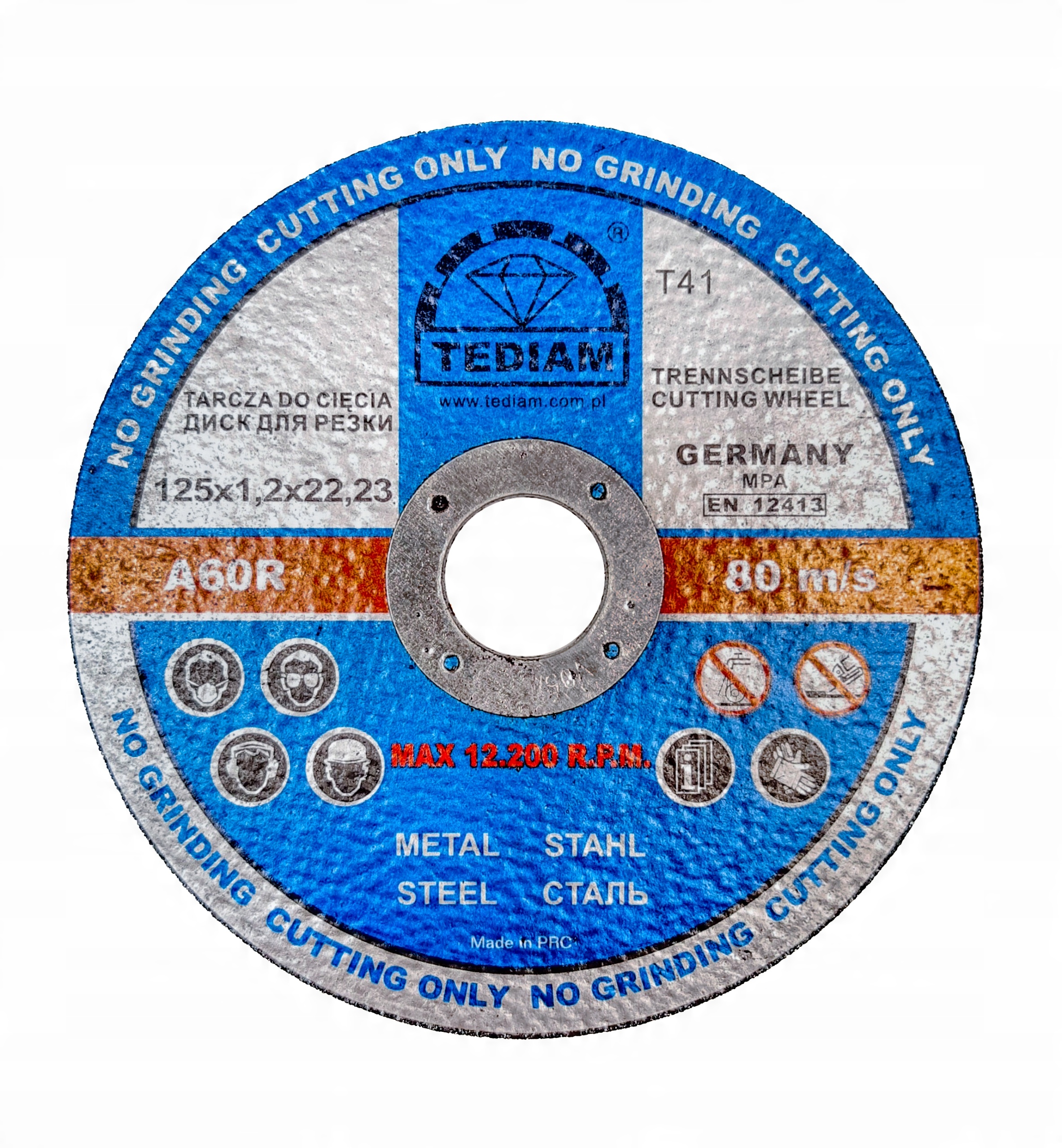 

Tarcza Do Cięcia METAL-STAL125 x 1.2 Tediam