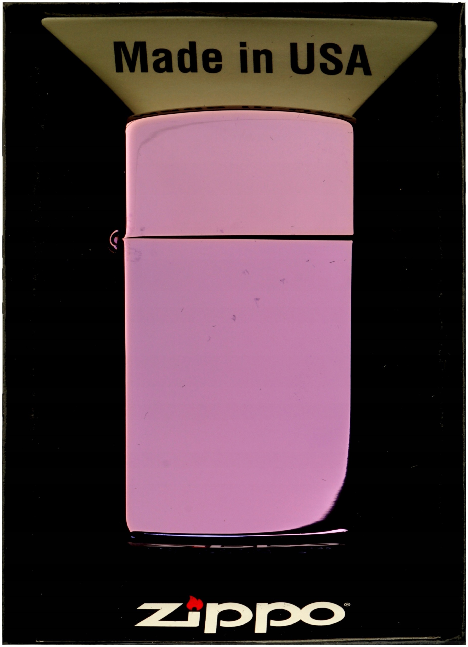 Zapalovač Zippo Abbys Slim High Polish 60001259 Větruodolný benzínový