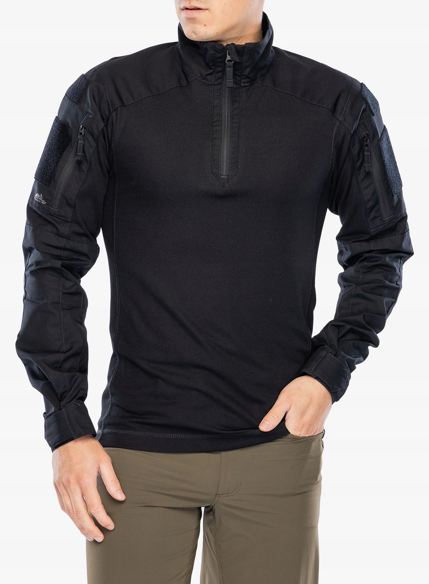 Mikina Helikon-Tex Mcdu Combat Shirt NyCo Ripstop černá XL