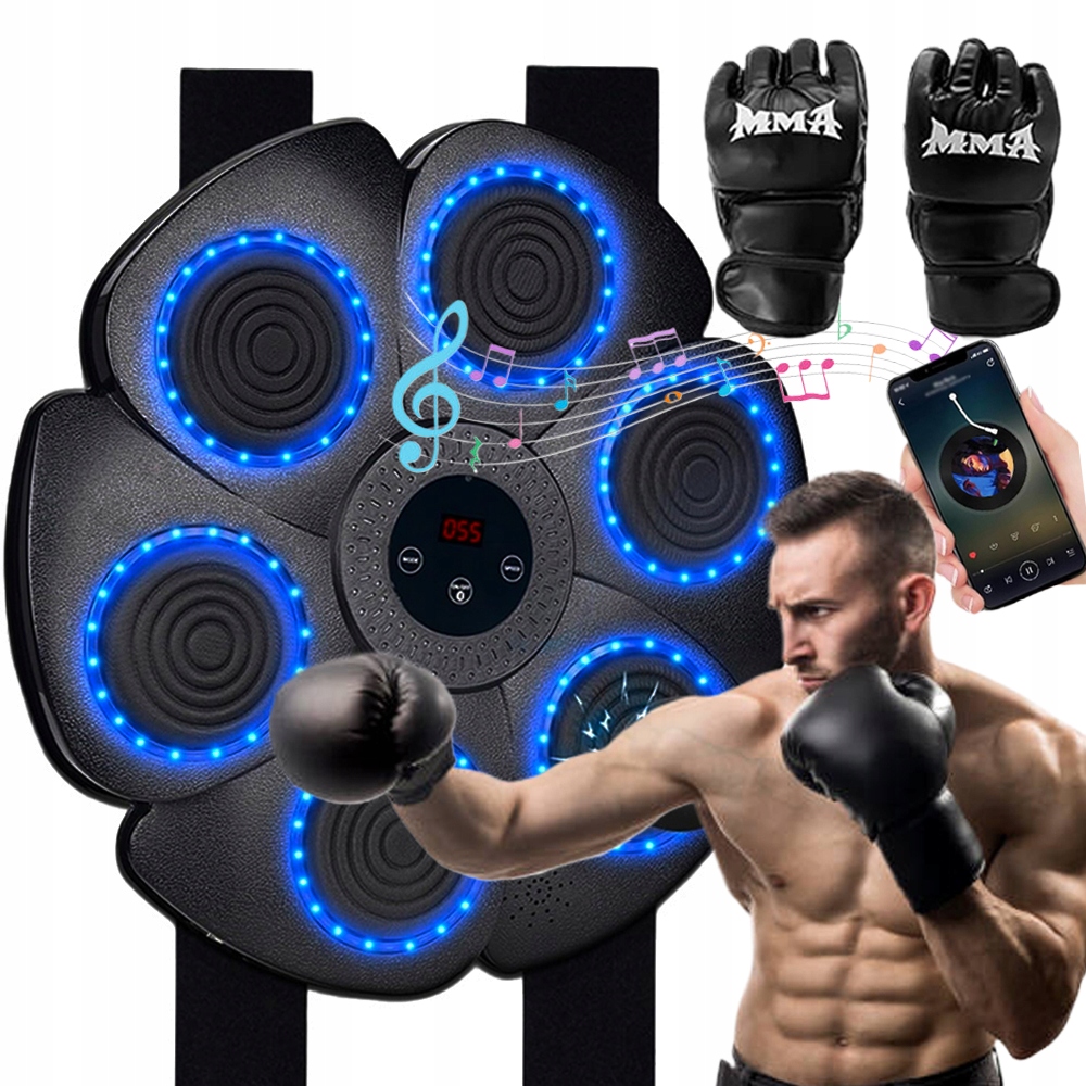 Music Boxing Machine Bluetooth W Treningowy Ściana Bokserska Rękawice