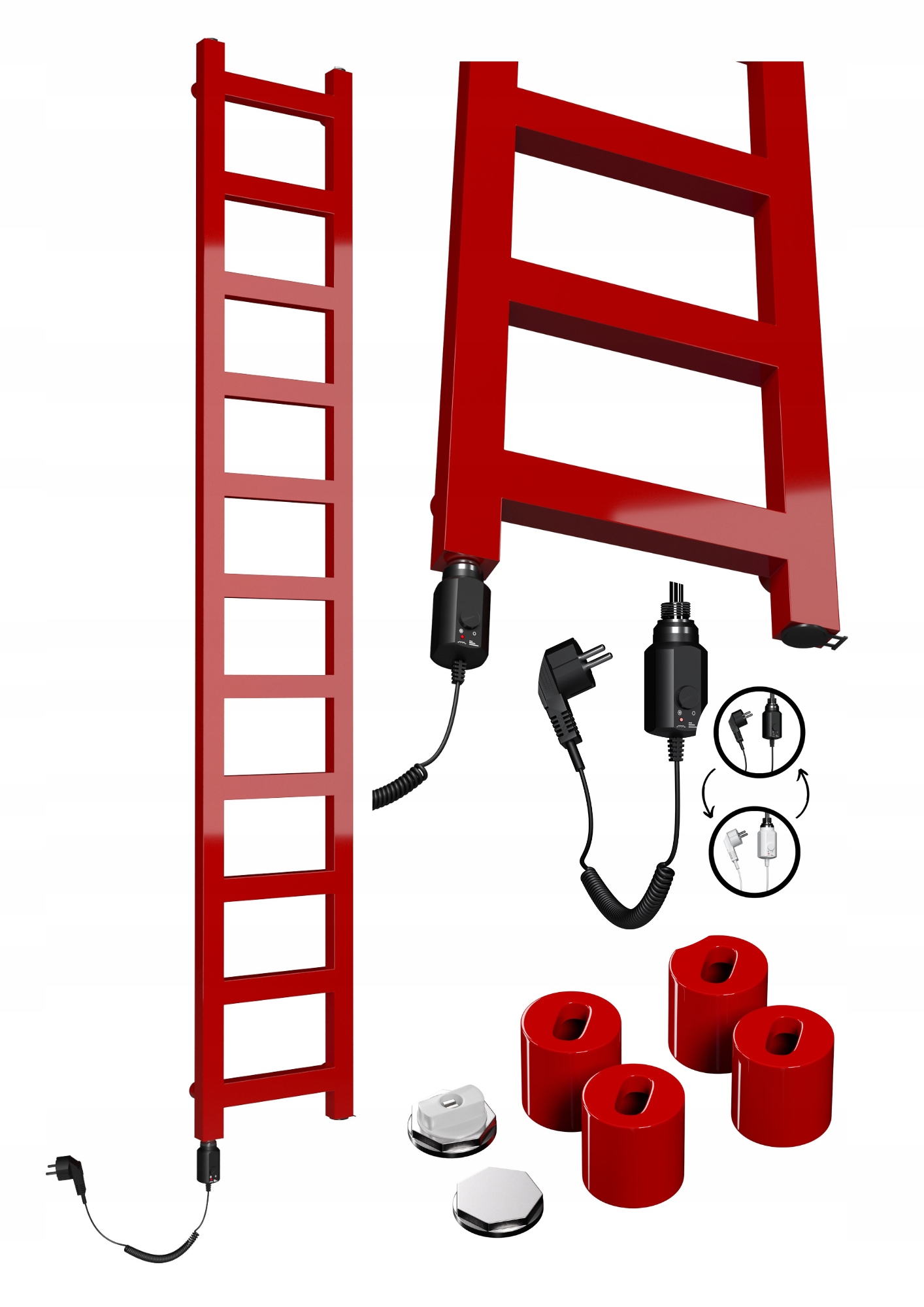 Elektrický ohrievač Mini 770x250 červený ohrievač