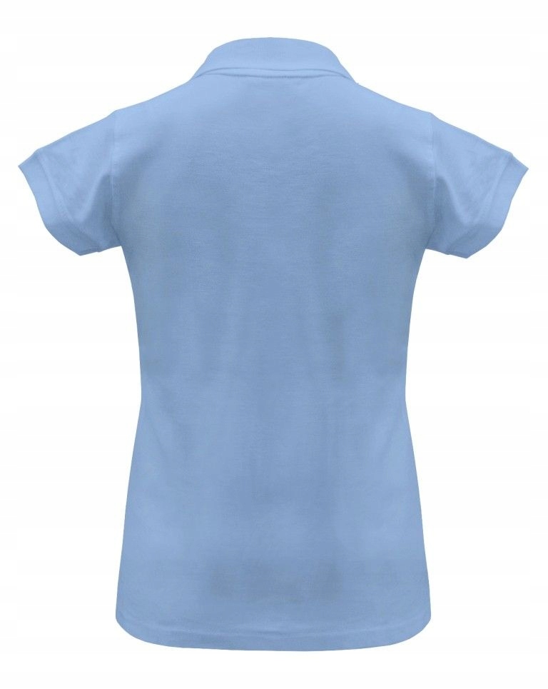 KOSZULKA POLO damska POLÓWKA bawełniana JHK POPL-200 błękitna SK r. XL Rozmiar XL